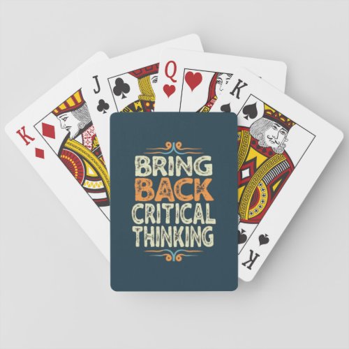 Bring Back Critical Thinking