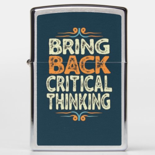 Bring Back Critical Thinking